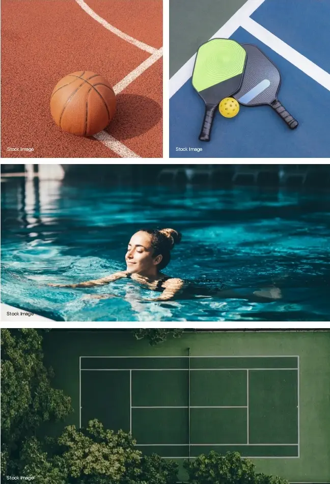 Assetz Zen and Sato Apartment amenities collage by Assetz Property Group located at Yelahanka, Bagalur Main Road, Sathanur, next to SH 104, Bangalore Karnataka